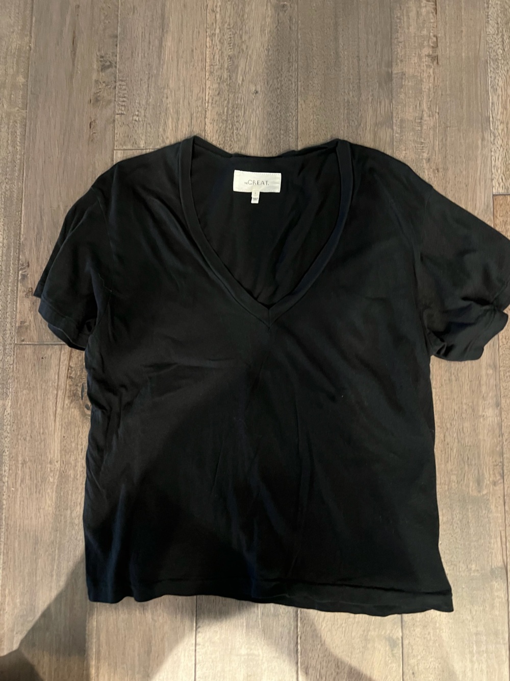 Black V-Neck Tee